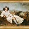 Johann Heinrich Wilhelm Tischbein Bild "Goethe In Der Campagna" (1786/87), Gerahmt Klassizismus