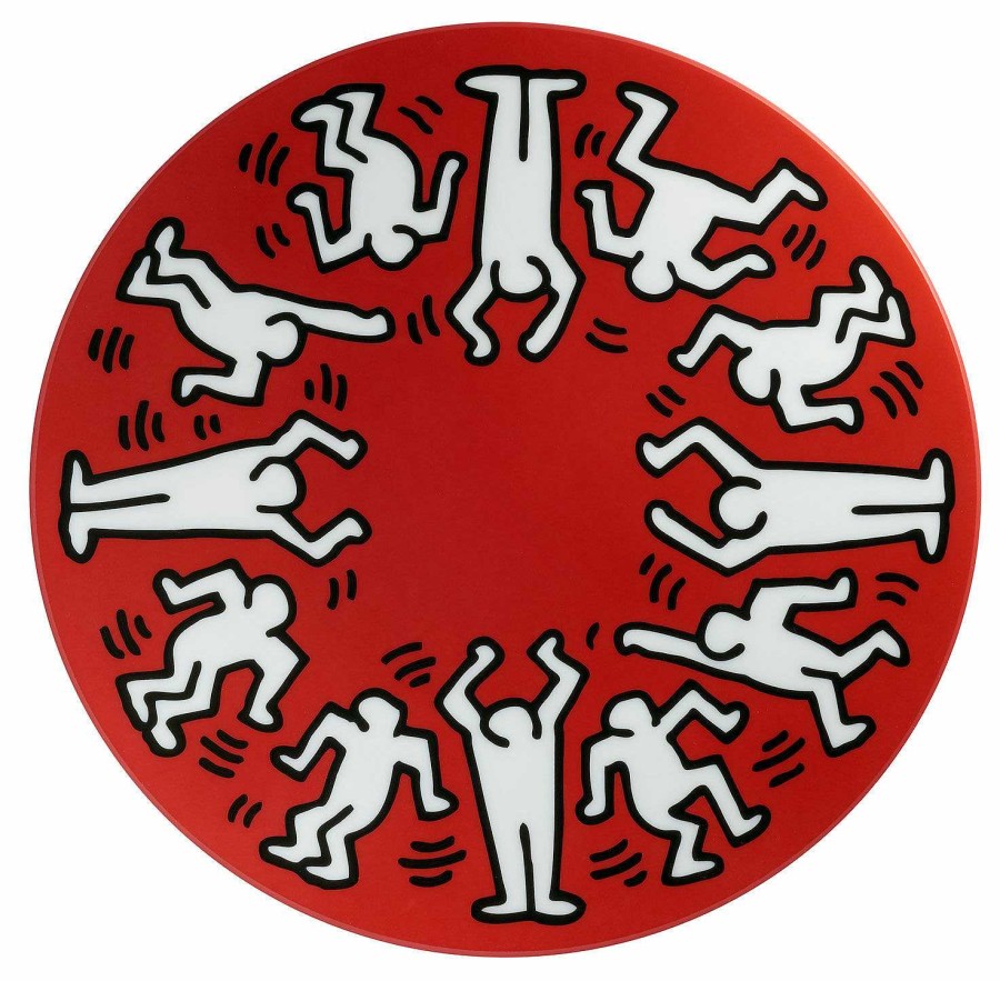 Keith Haring Porzellanteller "White On Red" Geschirr