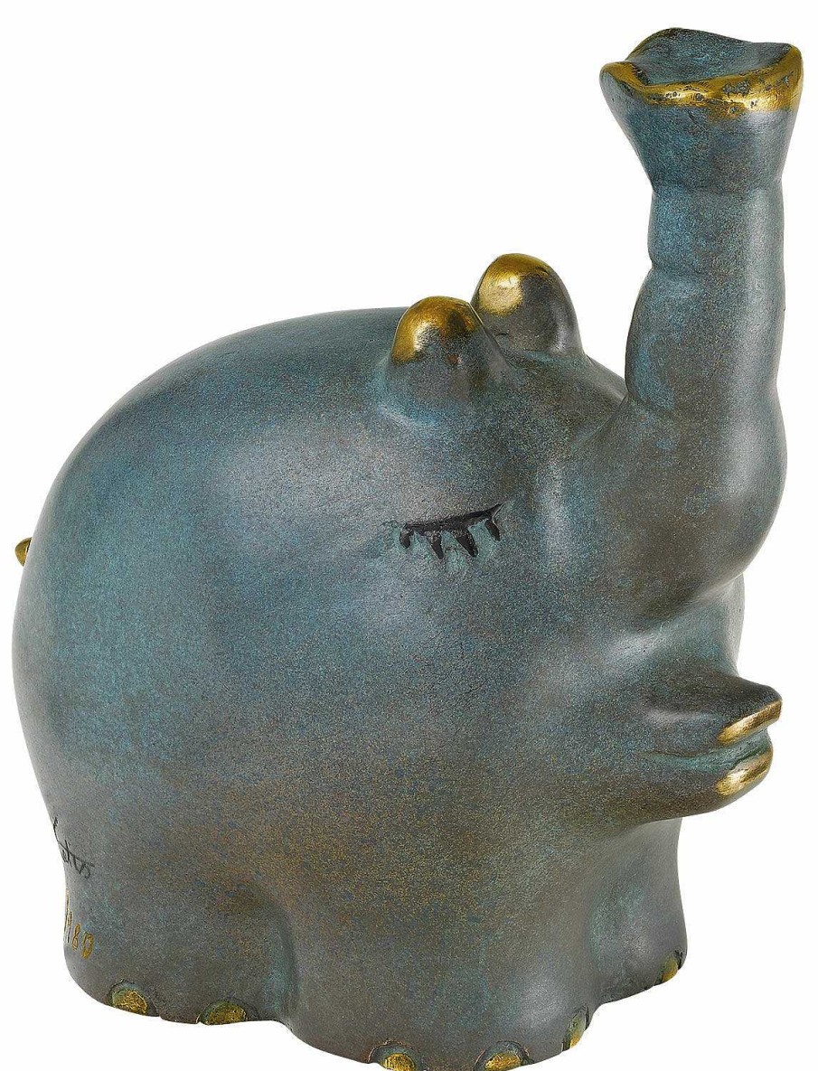 Otto Waalkes Skulptur "Ottifant - In Love - Jubilaums-Edition", Bronze Humor / Karikatur