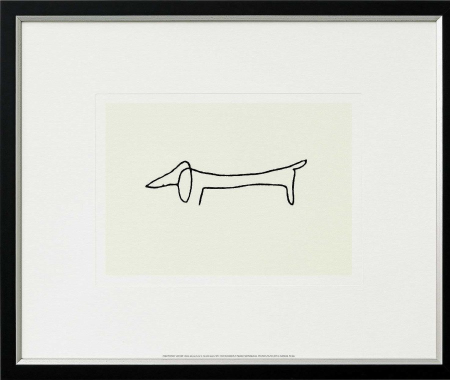 Pablo Picasso Bild "Der Hund - Le Chien", Gerahmt Sonstige Techniken