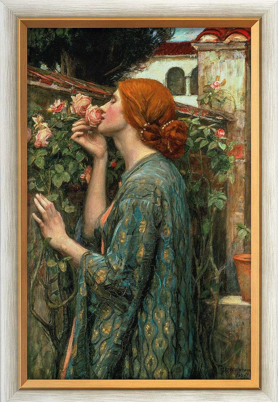 John William Waterhouse Bild "Die Seele Der Rose" (1908), Gerahmt Portrats