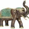 ars mundi Skulptur "Elefant", Bronze Handbemalt Asien