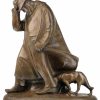 Ernst Barlach Skulptur "Schafer Im Sturm" (1908), Reduktion In Bronze Statuetten