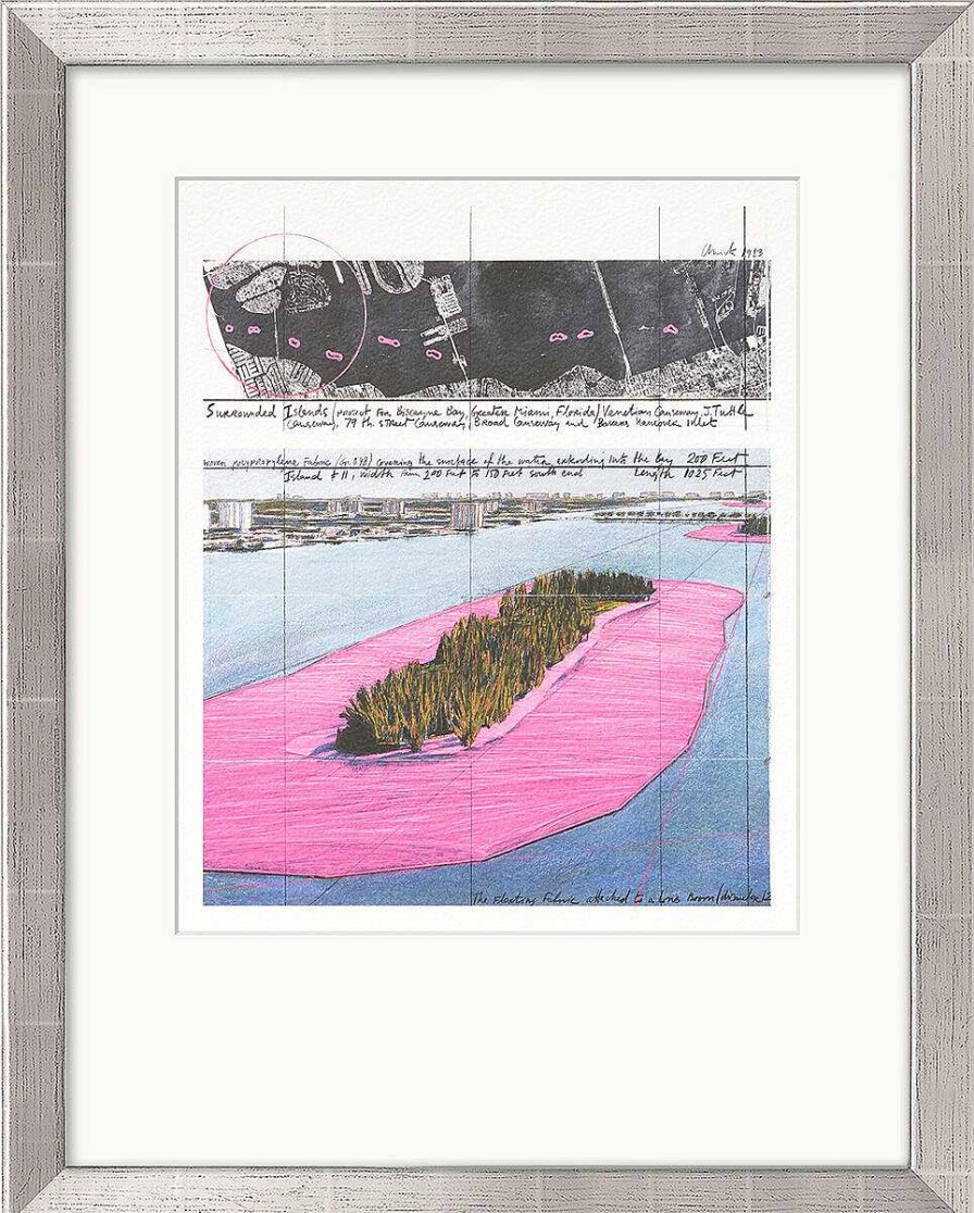 Christo Bild "Surrounded Islands Ii", Gerahmt Stadt Und Architektur