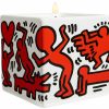 Keith Haring Duftkerze In Porzellanschale "Red On White" Homeaccessoires