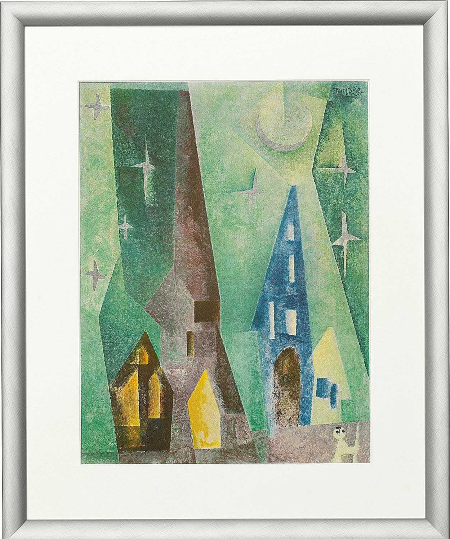 Lyonel Feininger Silbersternenbild (1924), Gerahmt Kubismus