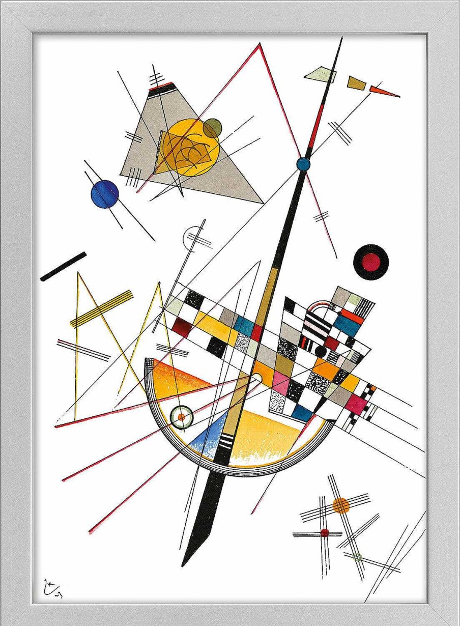 Wassily Kandinsky Bild "Delicate Tension" (1923), Gerahmt Abstrakte Bilder