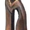 Ernst Barlach Skulptur "Das Wiedersehen" (1930), Reduktion In Bronze Statuetten