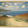 Claude Monet Bild "Strandweg Zwischen Weizenfeldern Nach Pourville" (1882), Gerahmt Giclee