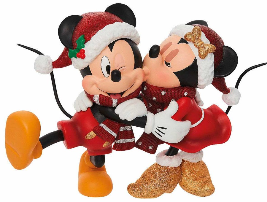 Jim Shore Skulptur "Minnie & Mickey", Kunstguss Humor / Karikatur