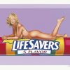 Mel Ramos Bild "Five Flavour Fannie (Life Savers)" (2006) Akt