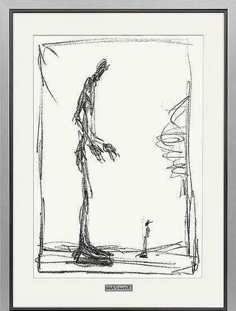 Alberto Giacometti Bild "Dessin I (Gros Und Klein)", Gerahmt Surrealismus