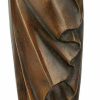 Ernst Barlach Skulptur "Frau Im Wind" (1931), Reduktion In Bronze 20. Jahrhundert