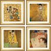 Gustav Klimt 4 Bilder Im Set, Gerahmt Portrats