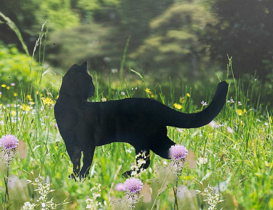 ars mundi Gartenstecker / Silhouette "Stehende Katze" Sonstige Gartenaccessoires