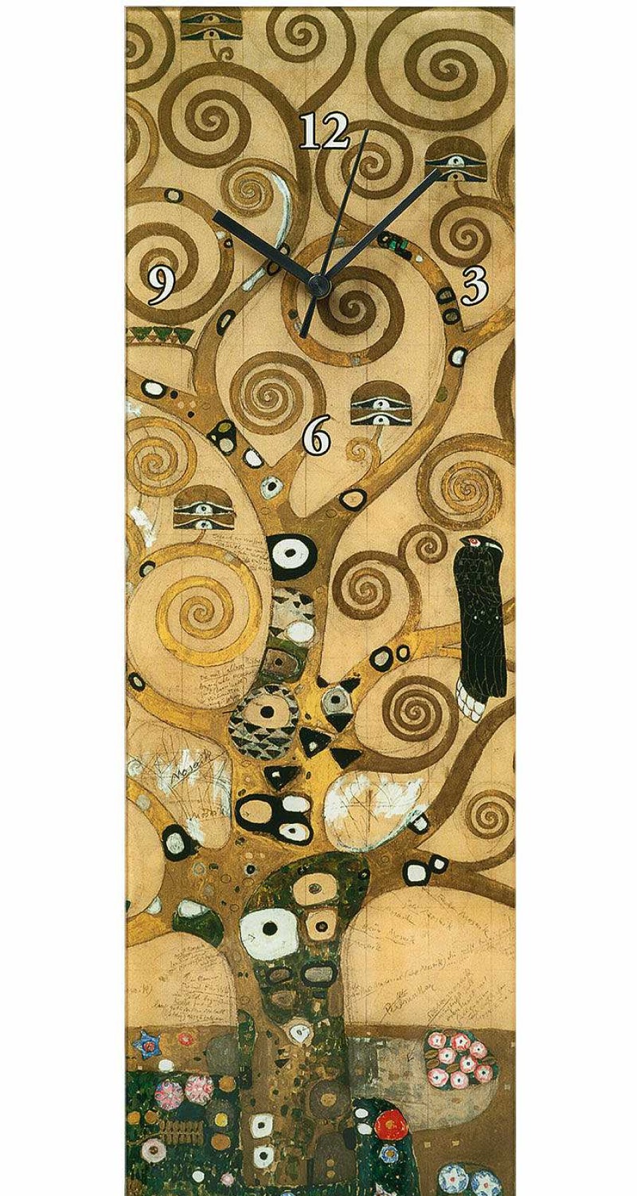 Gustav Klimt Wanduhr "Lebensbaum" Interieur