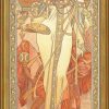 Alphonse Mucha Bild "Herbst", Gerahmt Jugendstil / Art Deco