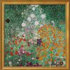 Gustav Klimt Bild "Bauerngarten", Gerahmt Jugendstil / Art Deco