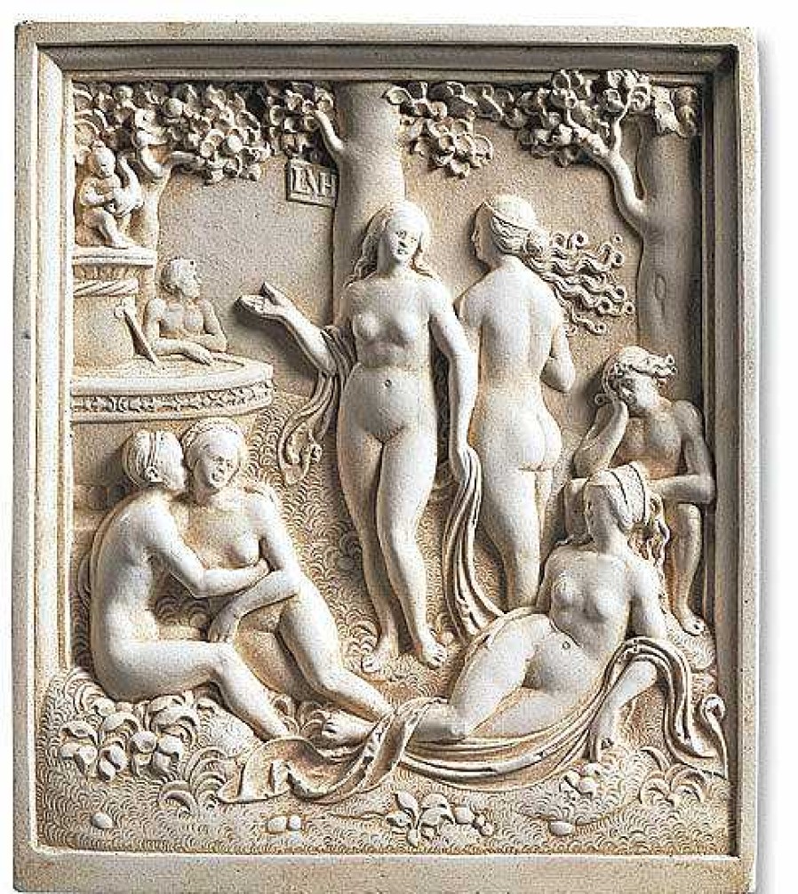 Loy Hering Relief "Liebesgarten", Kunstguss Relief