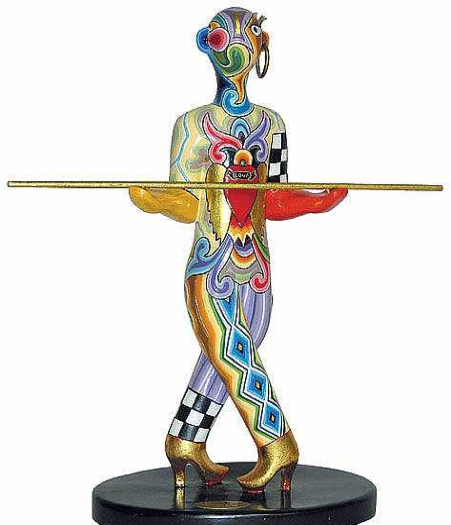 Tom's Drag Sternzeichen-Skulptur "Waage/Libra" (24.9.-23.10.), Kunstmarmor Handbemalt Kunstmarmor