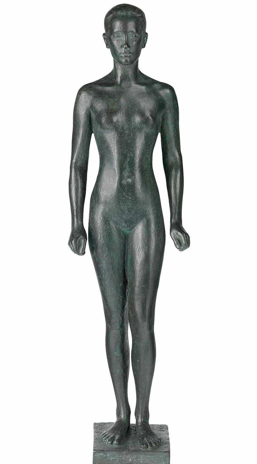 Georg Kolbe Skulptur "Malaiin" (1916), Reduktion In Bronze 19. Jh / Um 1900