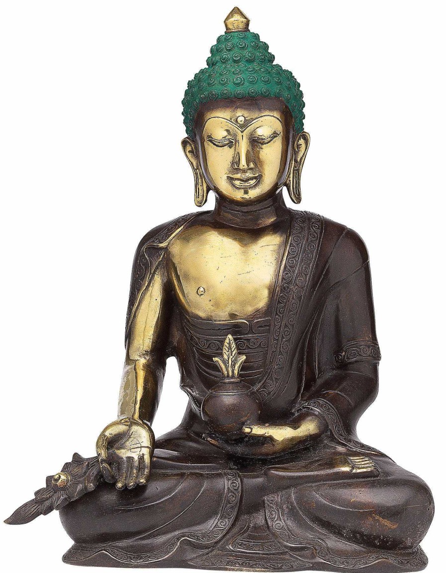 ars mundi Skulptur "Meditierender Buddha", Bronze Asien