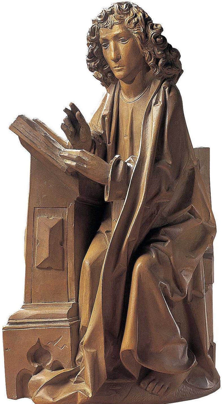 Tilman Riemenschneider Skulptur "Evangelist Johannes" (Reduktion), Kunstguss Sakralkunst