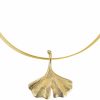 Petra Waszak Collier "Ginkgo", Version Vergoldet Colliers / Halsschmuck