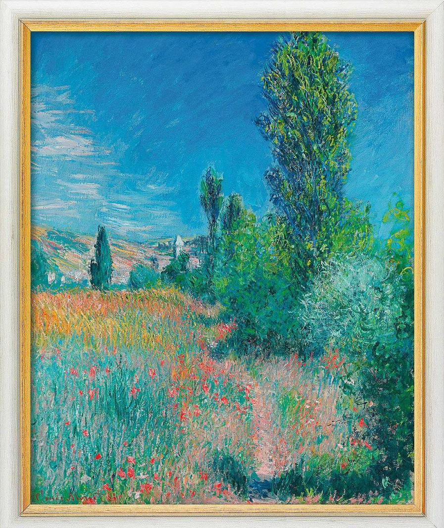 Claude Monet Bild "Landschaft Auf Saint-Martin" (1881), Gerahmt Giclee