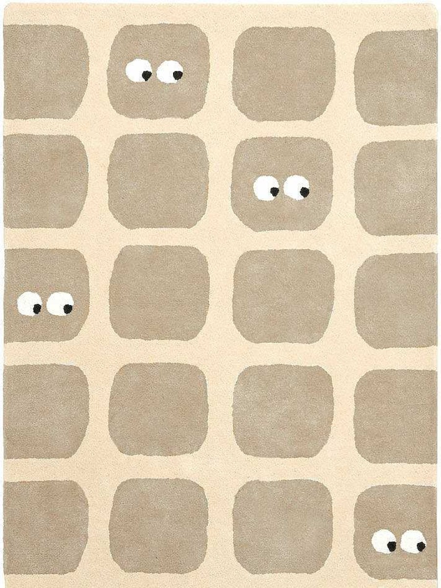 Bleuu-Studio Teppich "Eule Beige" (120 X 170 Cm) Fur Kinder