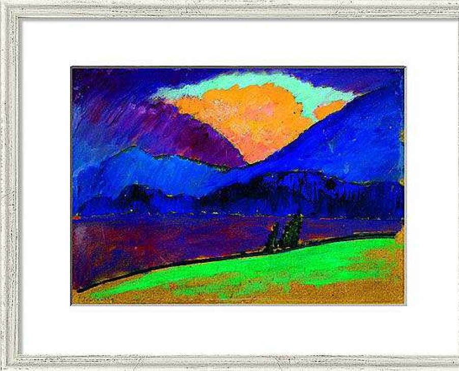 Alexej von Jawlensky Bild "Sommerabend In Murnau" (1908-09), Gerahmt Faksimile