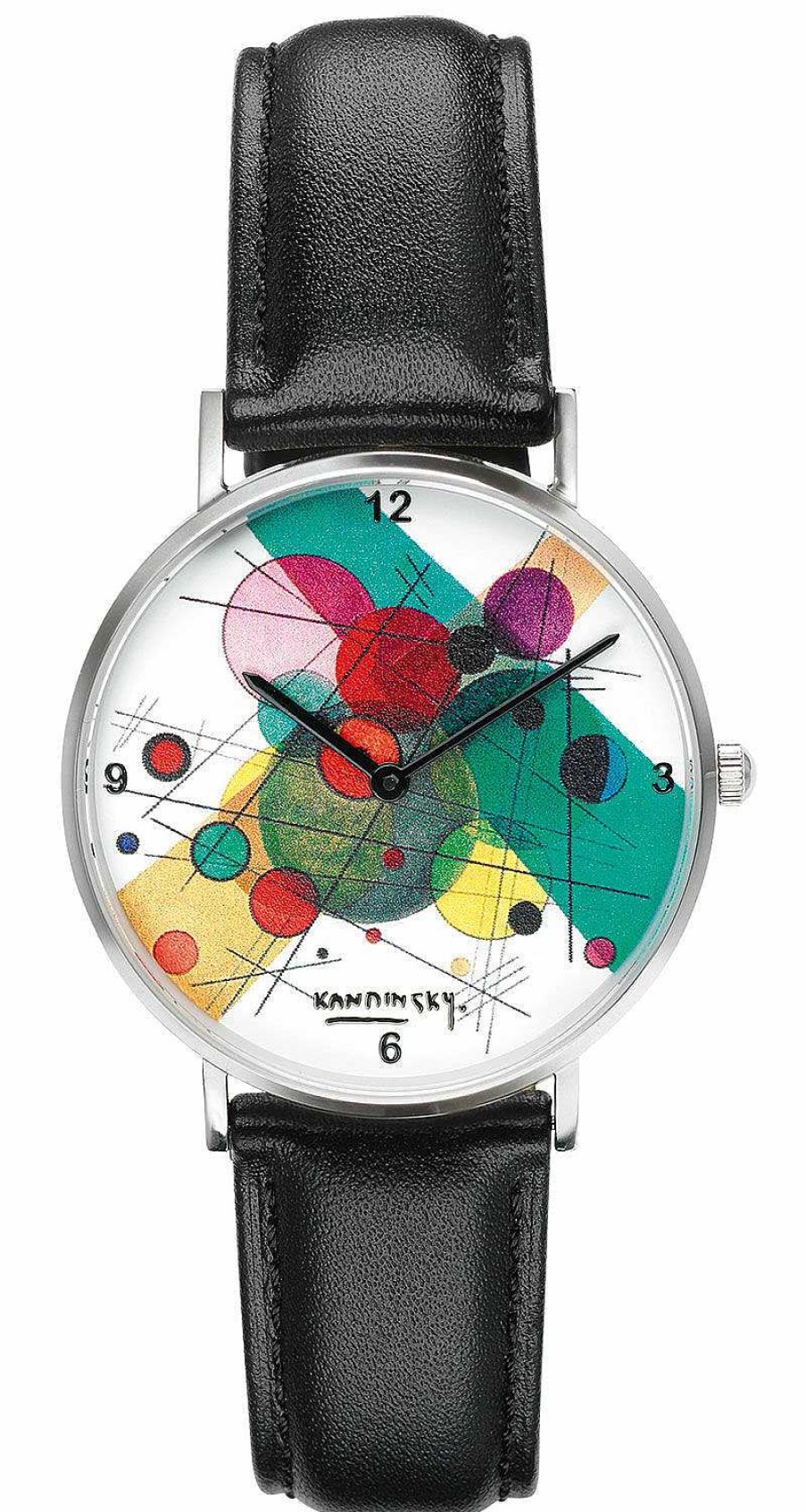 ars mundi Kunstler-Armbanduhr "Kandinsky - Kreise In Einem Kreis" 20. Jahrhundert