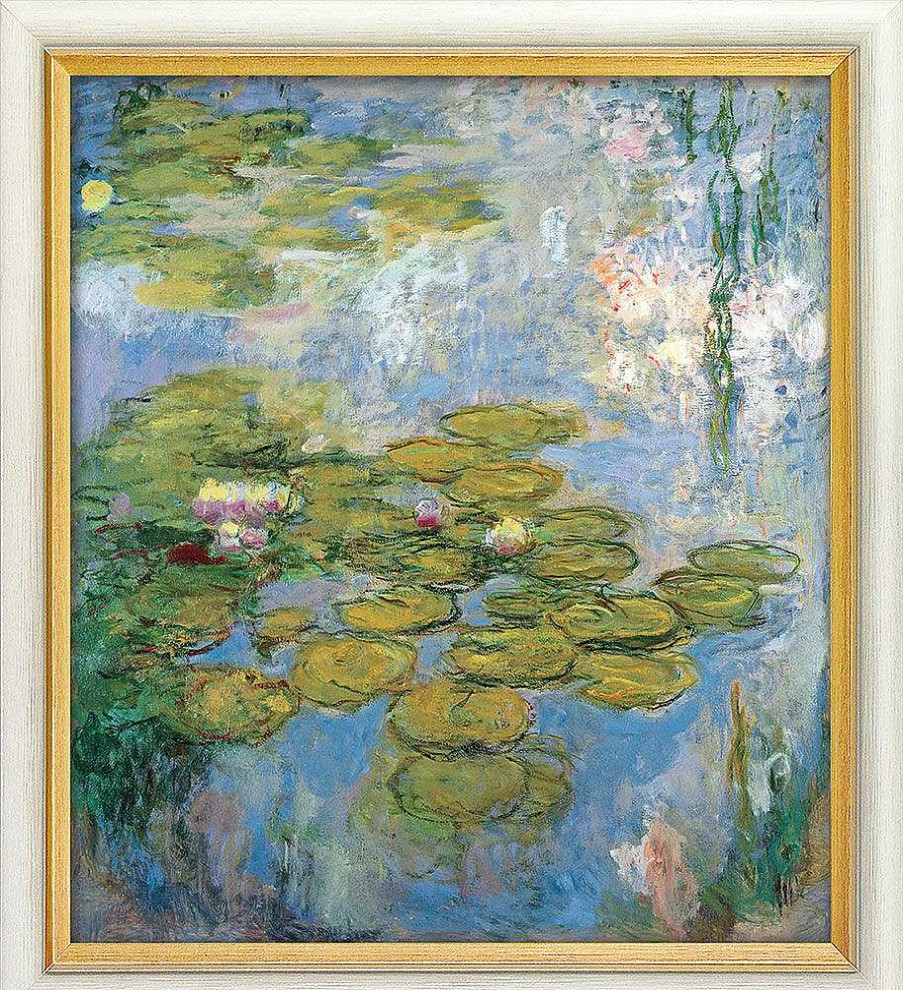 Claude Monet Bild "Seerosen - Nympheas" (1916-19), Gerahmt Impressionismus