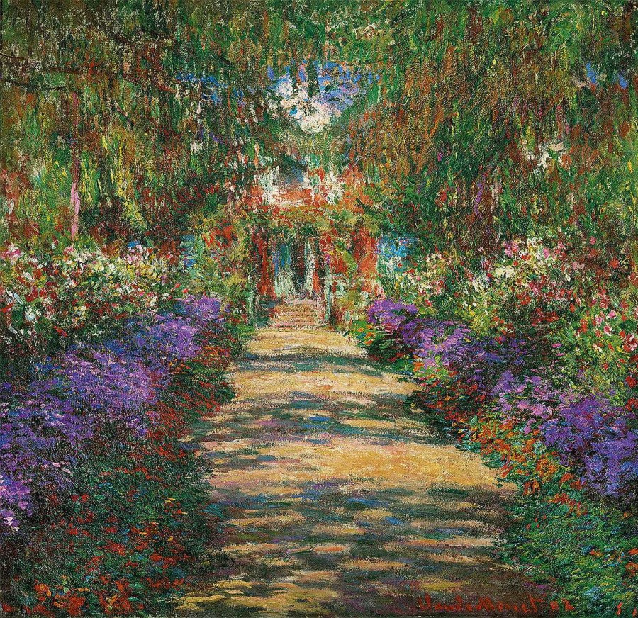 Claude Monet Bild "Garten In Giverny" (1902) Impressionismus