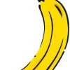 Thomas Baumgärtel Wandobjekt "Cut Out Banane" Skulpturen