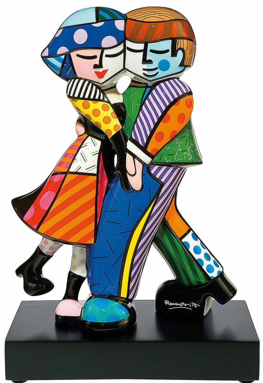 Romero Britto Porzellanskulptur "Cheek To Cheek" (Kleine Version) Porzellan / Keramik