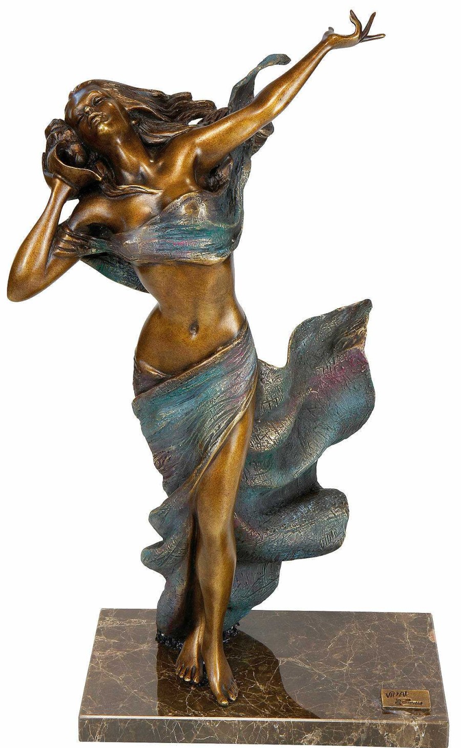 Manel Vidal Skulptur "Sea Symphony", Bronze Statuetten