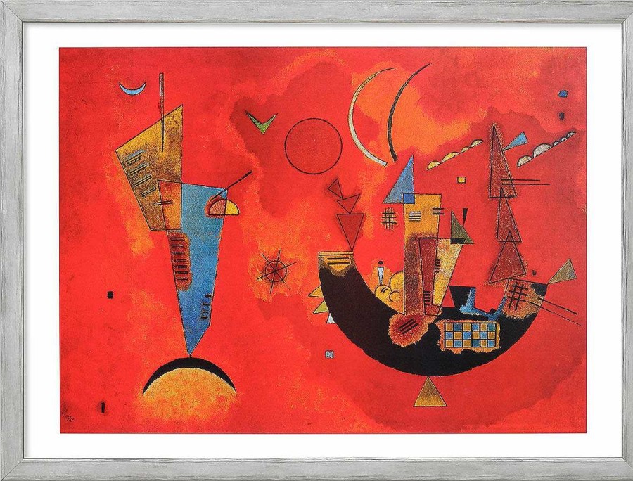 Wassily Kandinsky Bild "Mit Und Gegen" (1929), Gerahmt Abstrakte Bilder