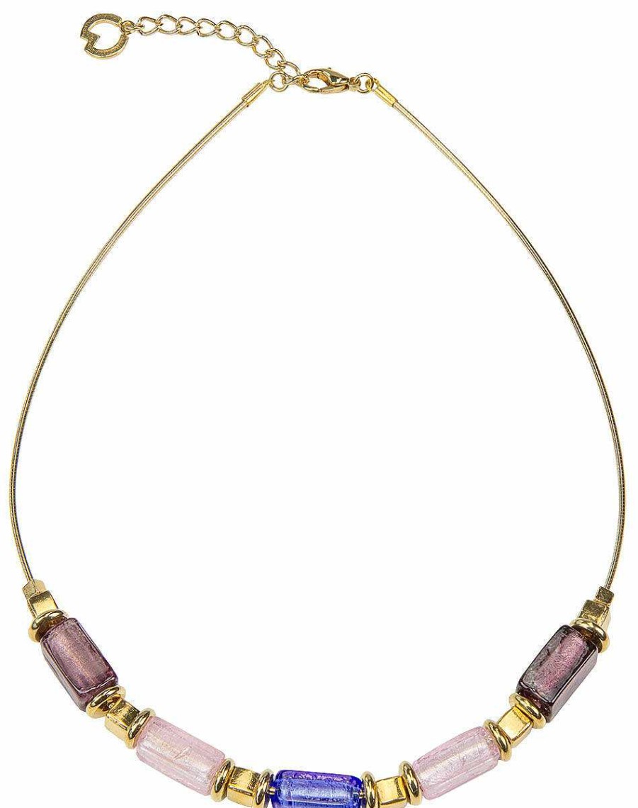 Petra Waszak Collier "Purple Heaven" Vergoldeter Schmuck