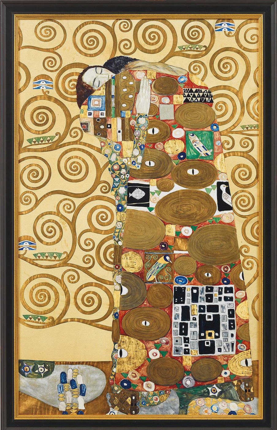 Gustav Klimt Bild "Die Erfullung" (1905/09), Gerahmt Jugendstil / Art Deco