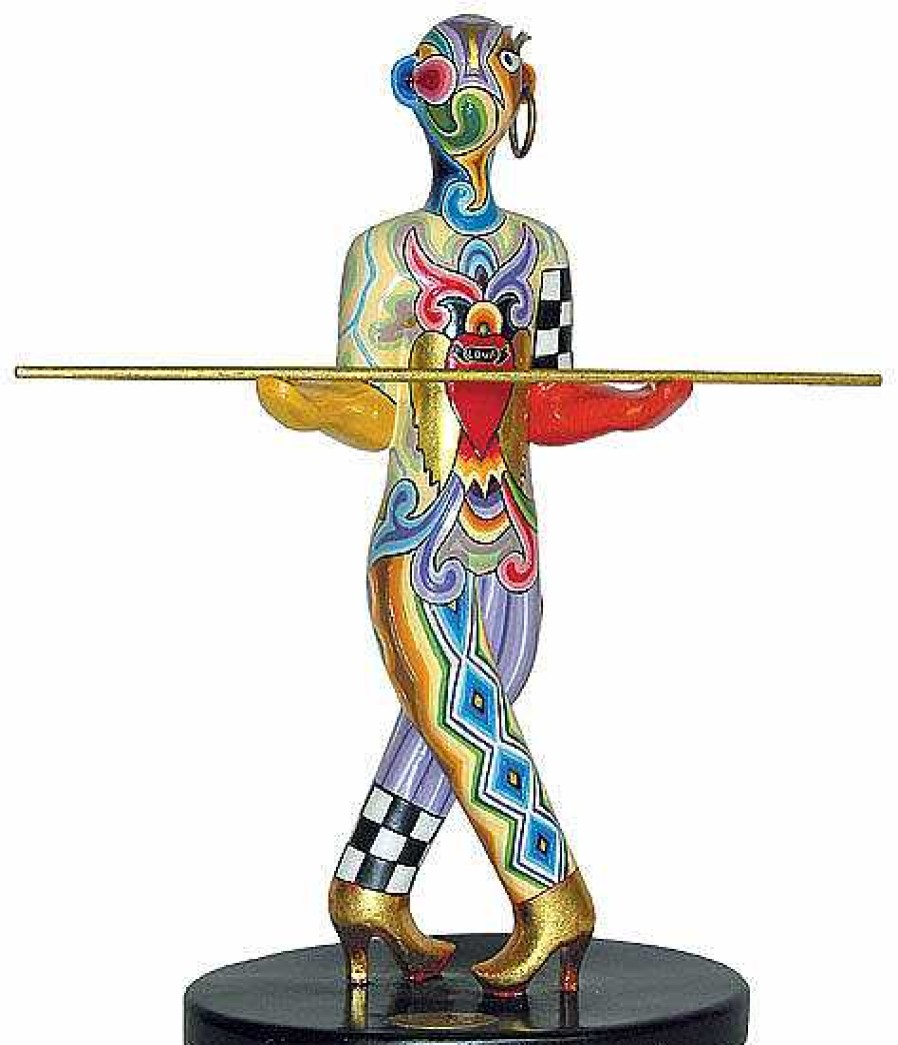 Tom's Drag Sternzeichen-Skulptur "Waage/Libra" (24.9.-23.10.), Kunstmarmor Handbemalt Sternzeichen