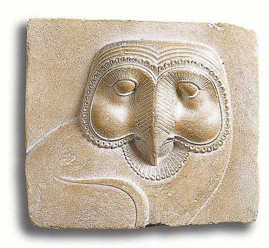 ars mundi Agyptisches Sandstein-Relief "Schleiereule", Version Als Wandobjekt Agypten