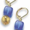 Petra Waszak Ohrhanger "Deep Blue" Vergoldeter Schmuck