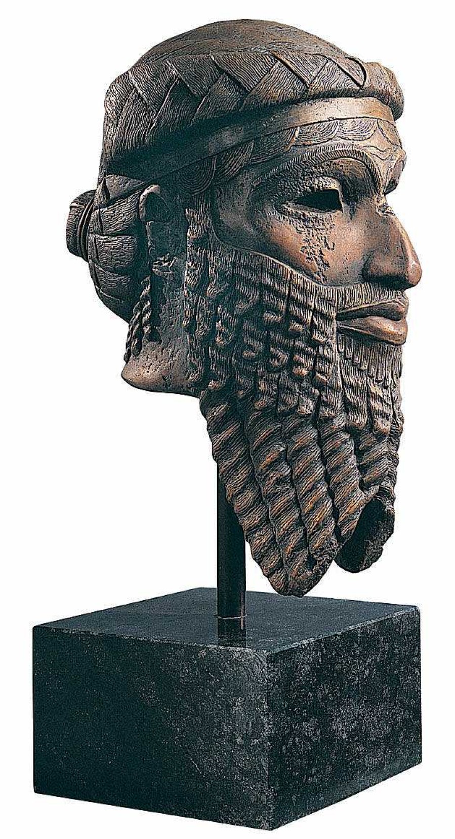 ars mundi Replikat "Kopf Des Sargon Von Akkad", Kunstguss Alter Orient