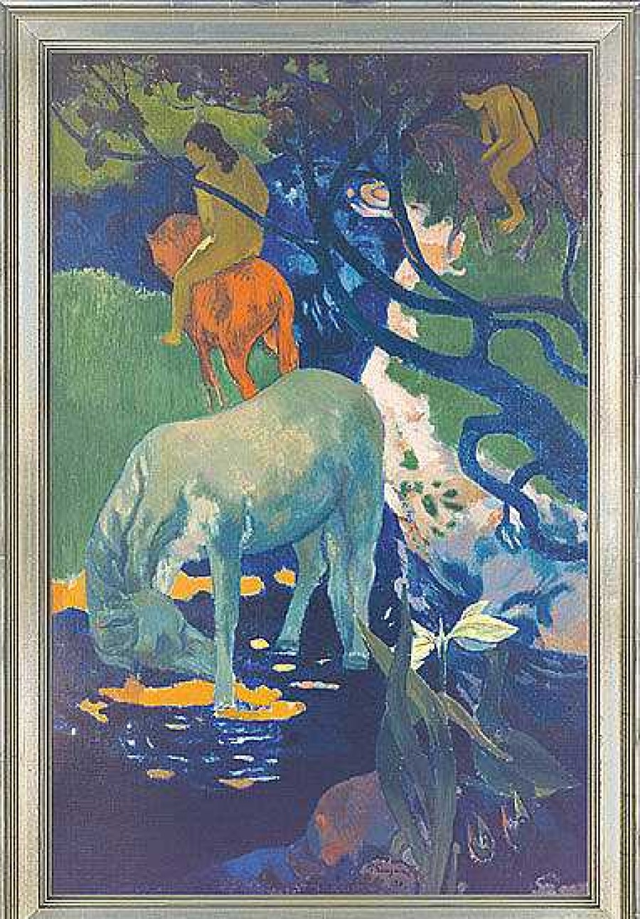 Paul Gauguin Bild "Das Weise Pferd" (1898), Gerahmt Dietz-Repliken