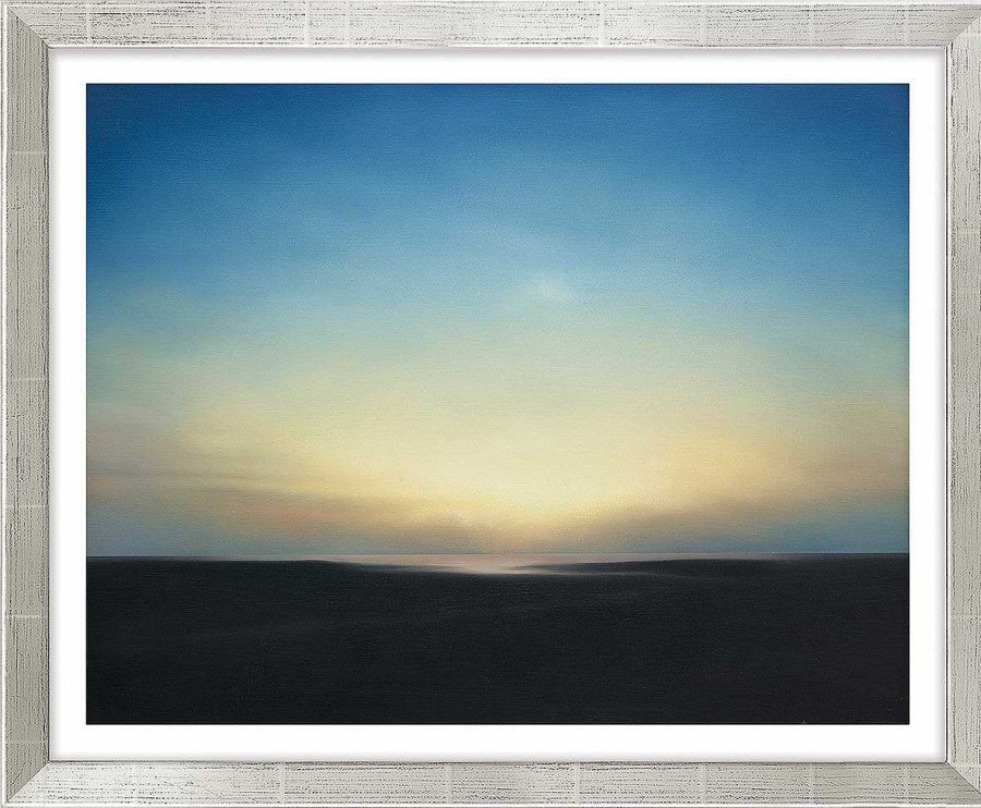 Gerhard Richter Bild "Abendstimmung" (1969), Version Silberfarben Gerahmt Landschaft