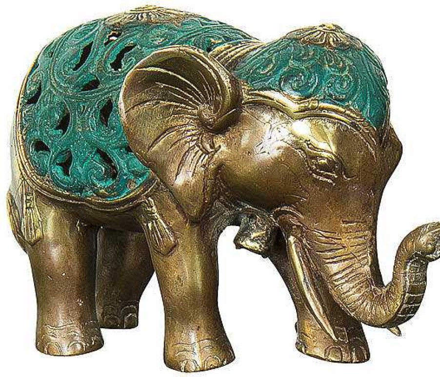 ars mundi Skulptur "Elefant" (Grune Version), Bronze Asien