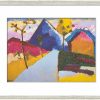 Wassily Kandinsky Bild "Kochel - Gerade Strase" (1909), Gerahmt Faksimile