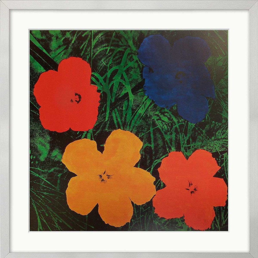 Andy Warhol Bild "Flowers" (1999), Gerahmt Sonstige Techniken