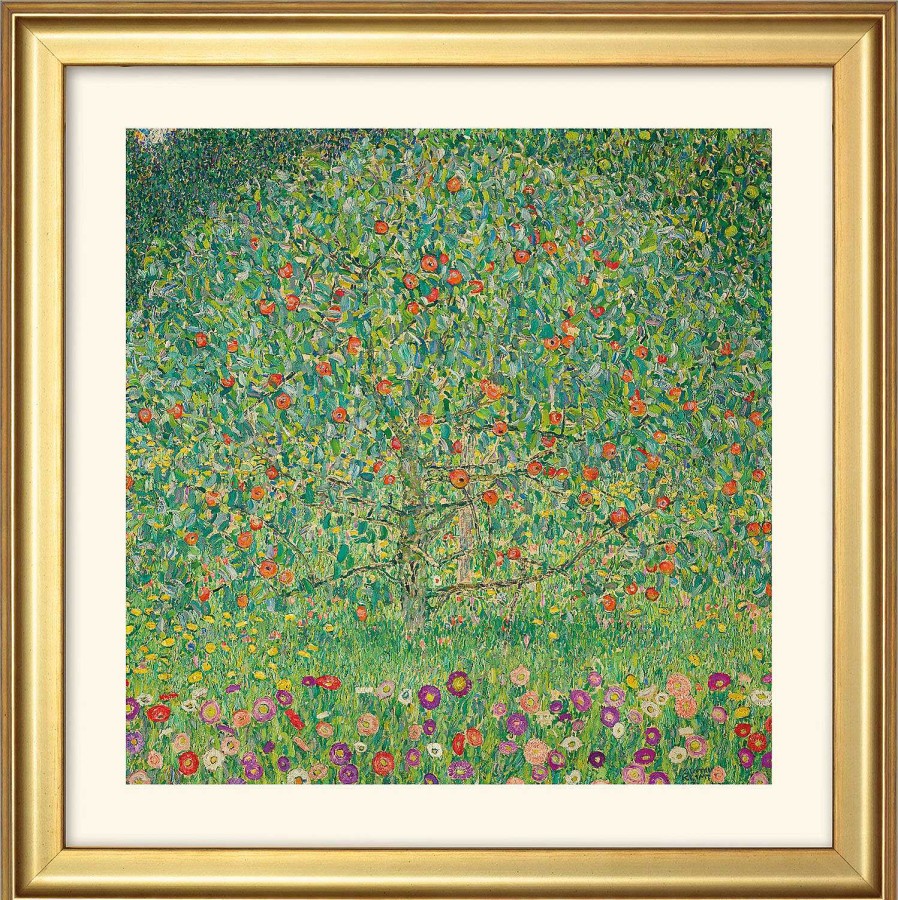 Gustav Klimt Bild "Apfelbaum I" (1912), Gerahmt Jugendstil / Art Deco